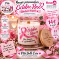 🎀 Bougie personnalisée – Octobre Rose 🎀
