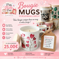 Bougie mug personnalisable