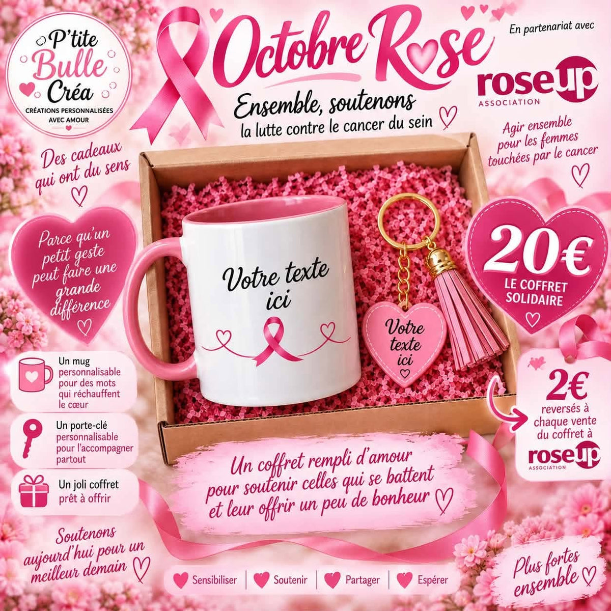 Coffret Octobre Rose – en partenariat avec RoseUp 🎀