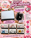 💕 Petit porte-monnaie personnalisé💕