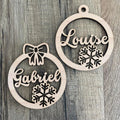 🎄 BOULES DE NOËL EN BOIS PERSONNALISÉES 🎄