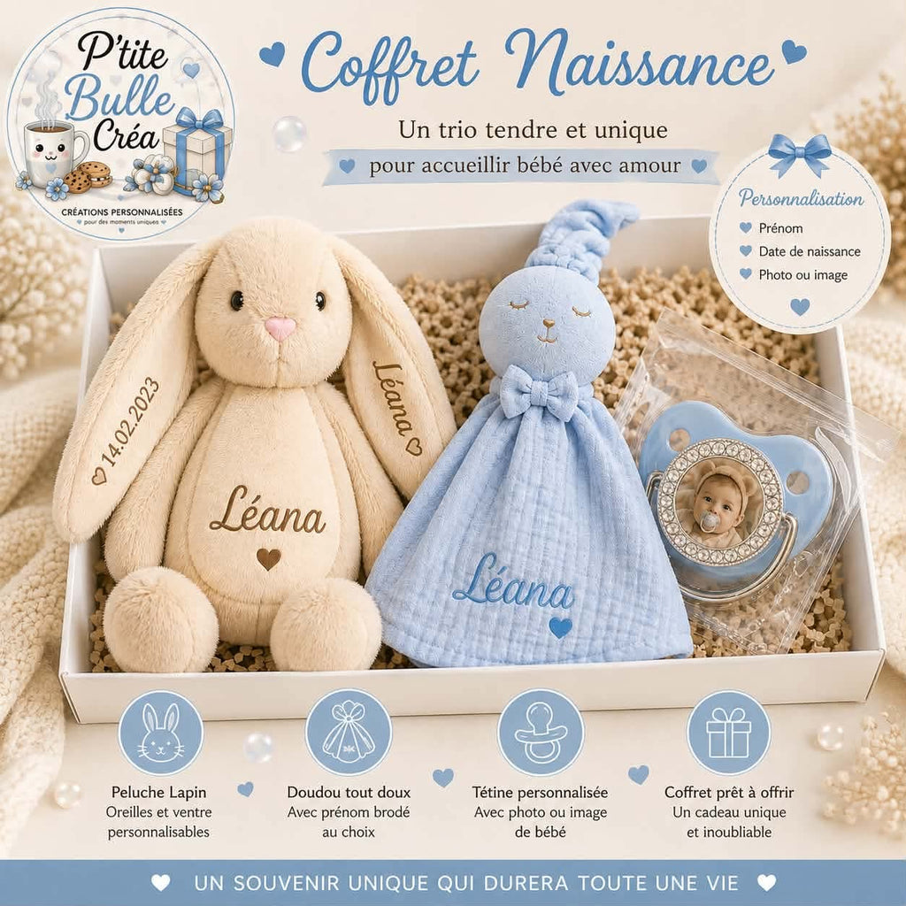 🎁 Grand coffret naissance personnalisable 🧸🍼