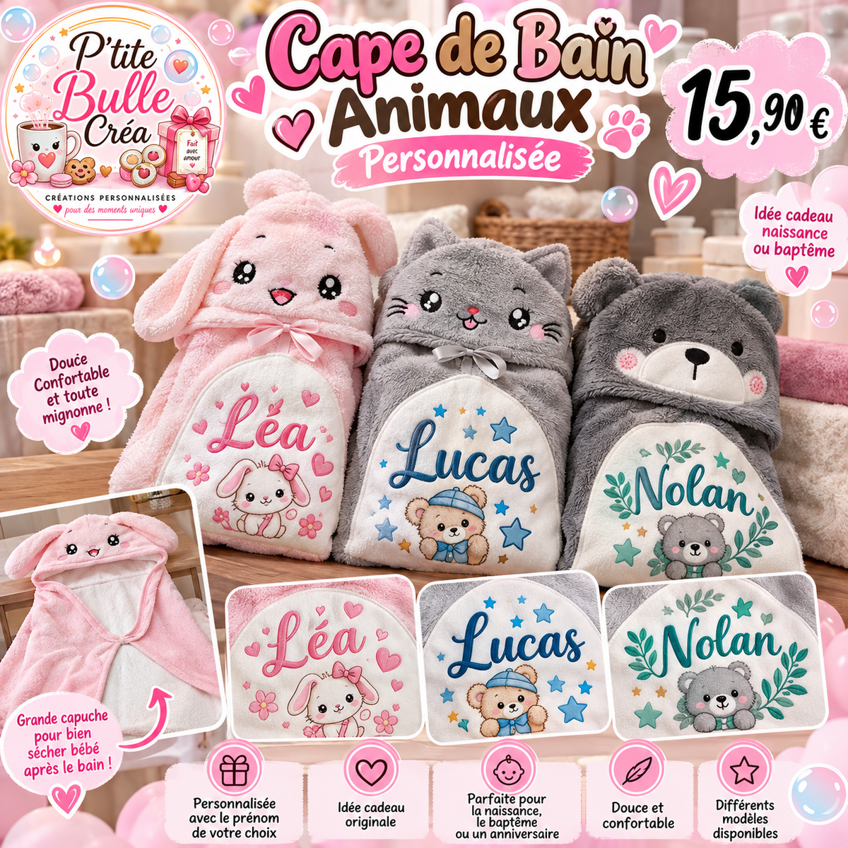 Cape animaux 🐱🐶🐰