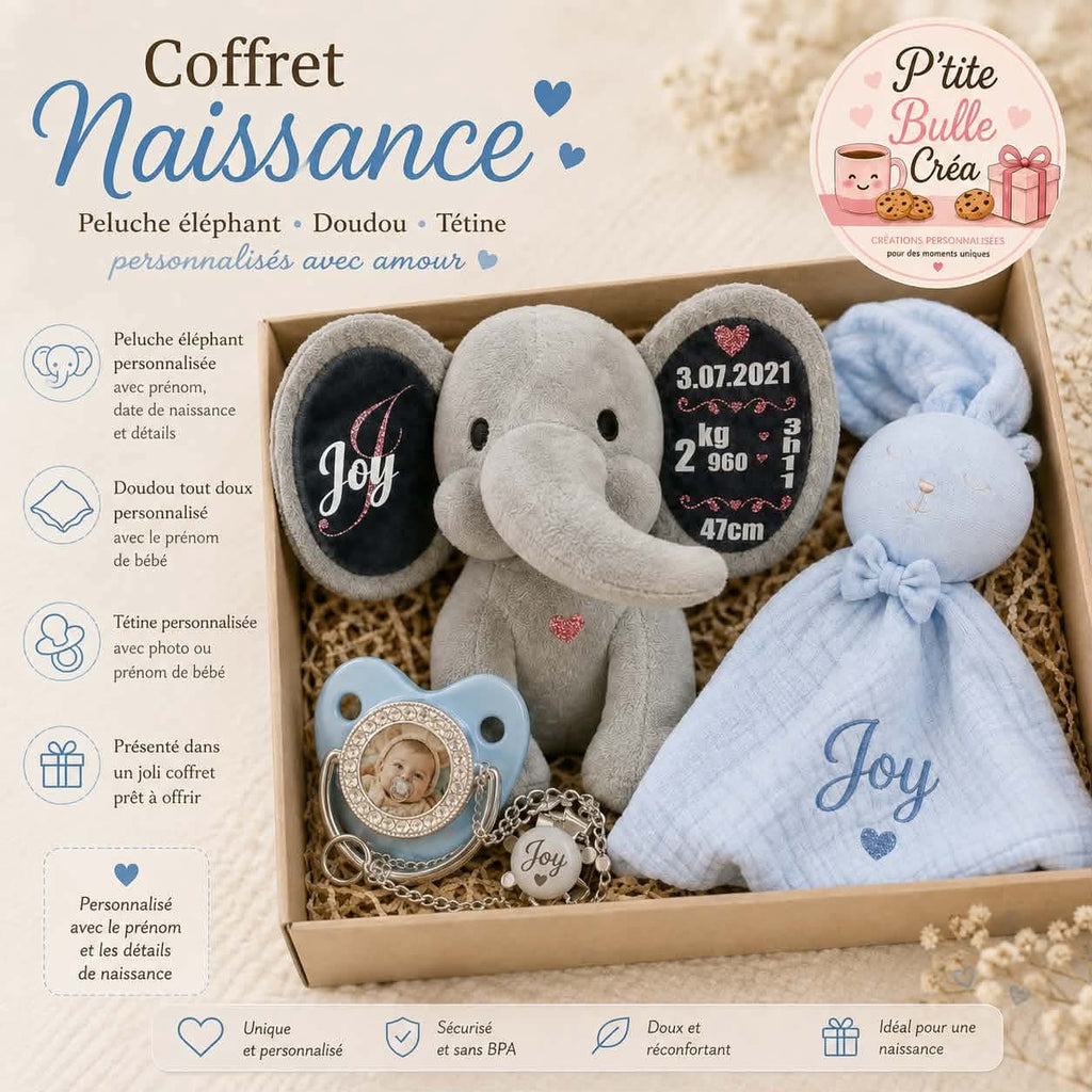 🎁 Grand coffret naissance personnalisable 🧸🍼